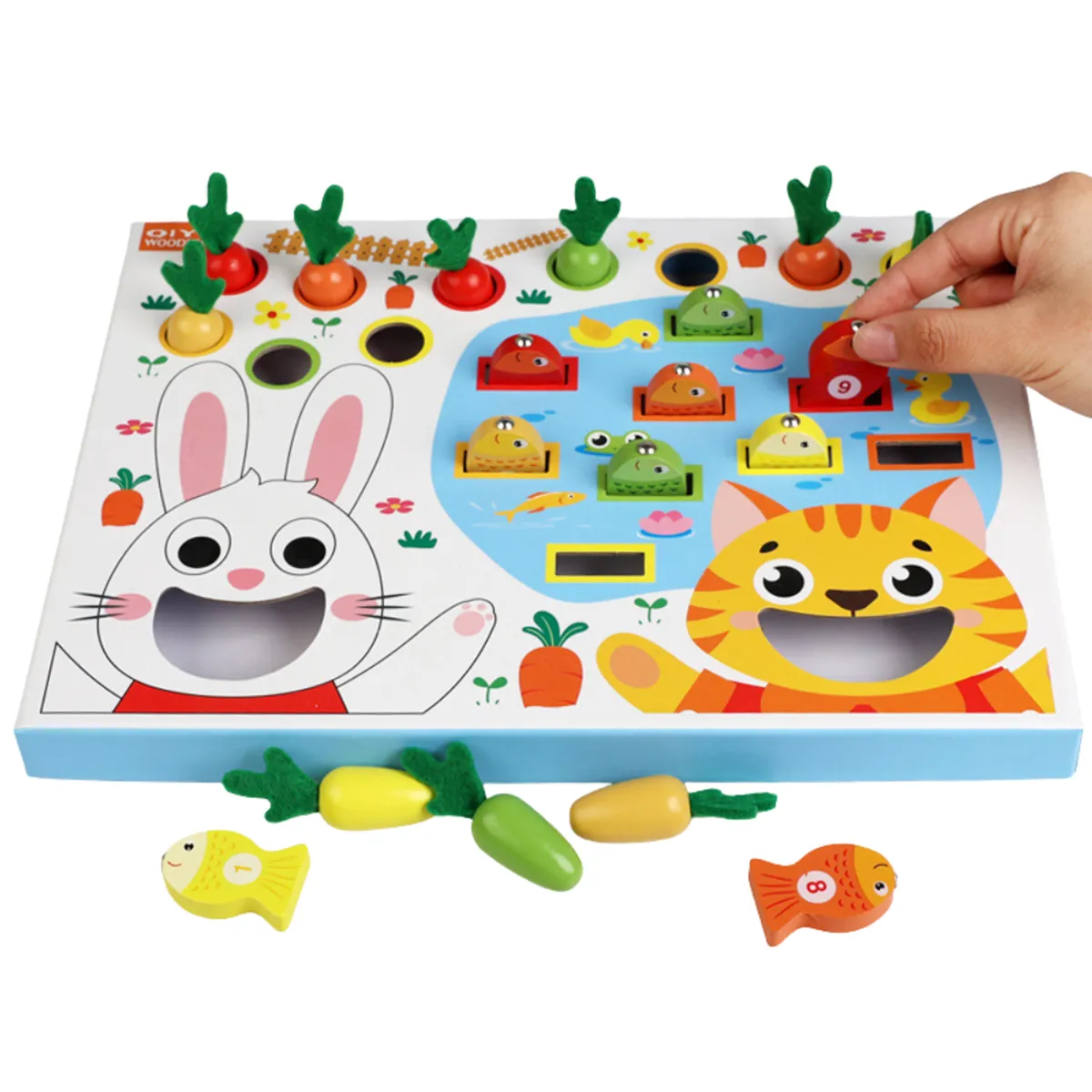 Juego de pesca y alimentación del conejo - Imagen 2