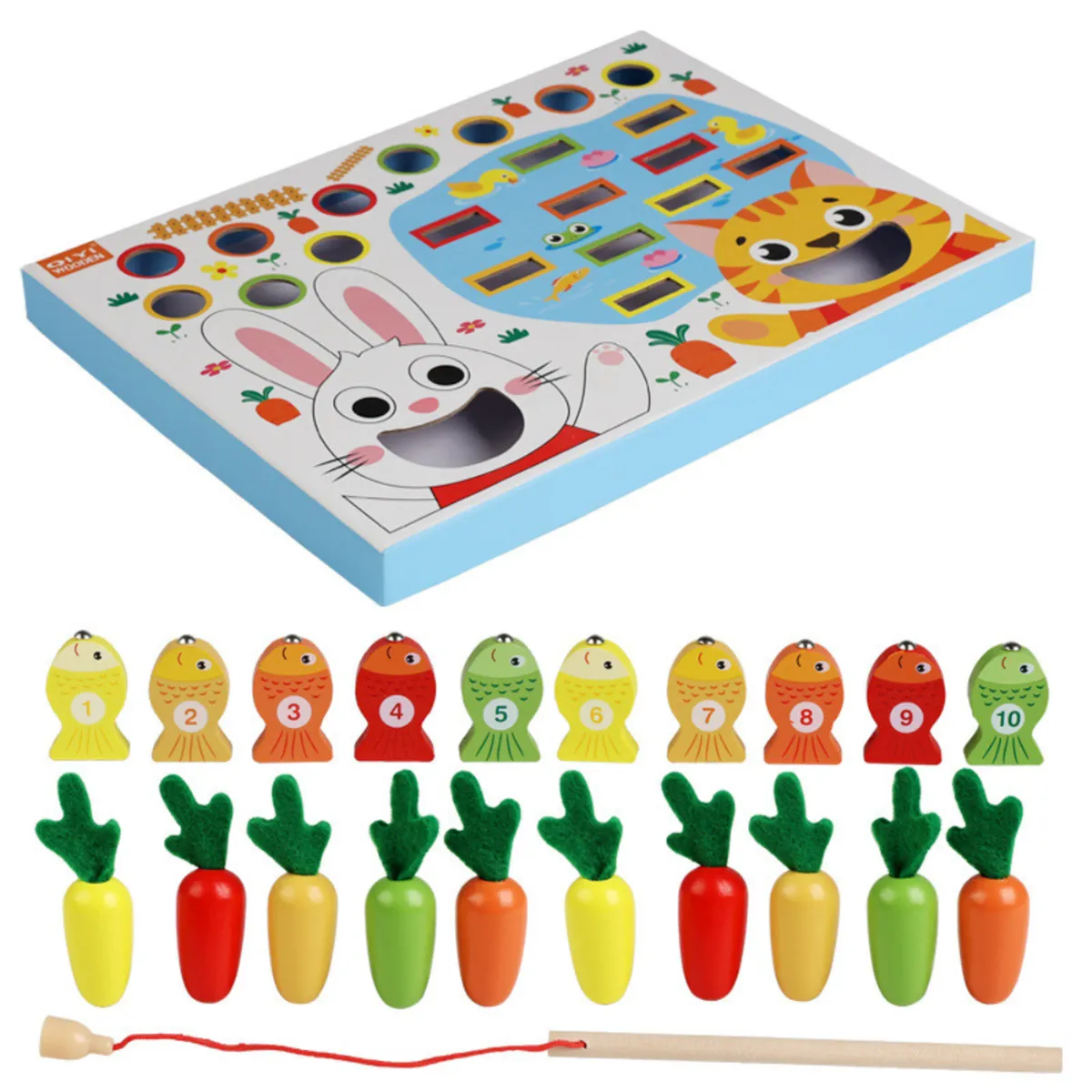 Juego de pesca y alimentación del conejo - Imagen 3