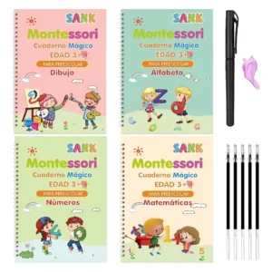Set de caligrafía con tinta mágica – 4 libros