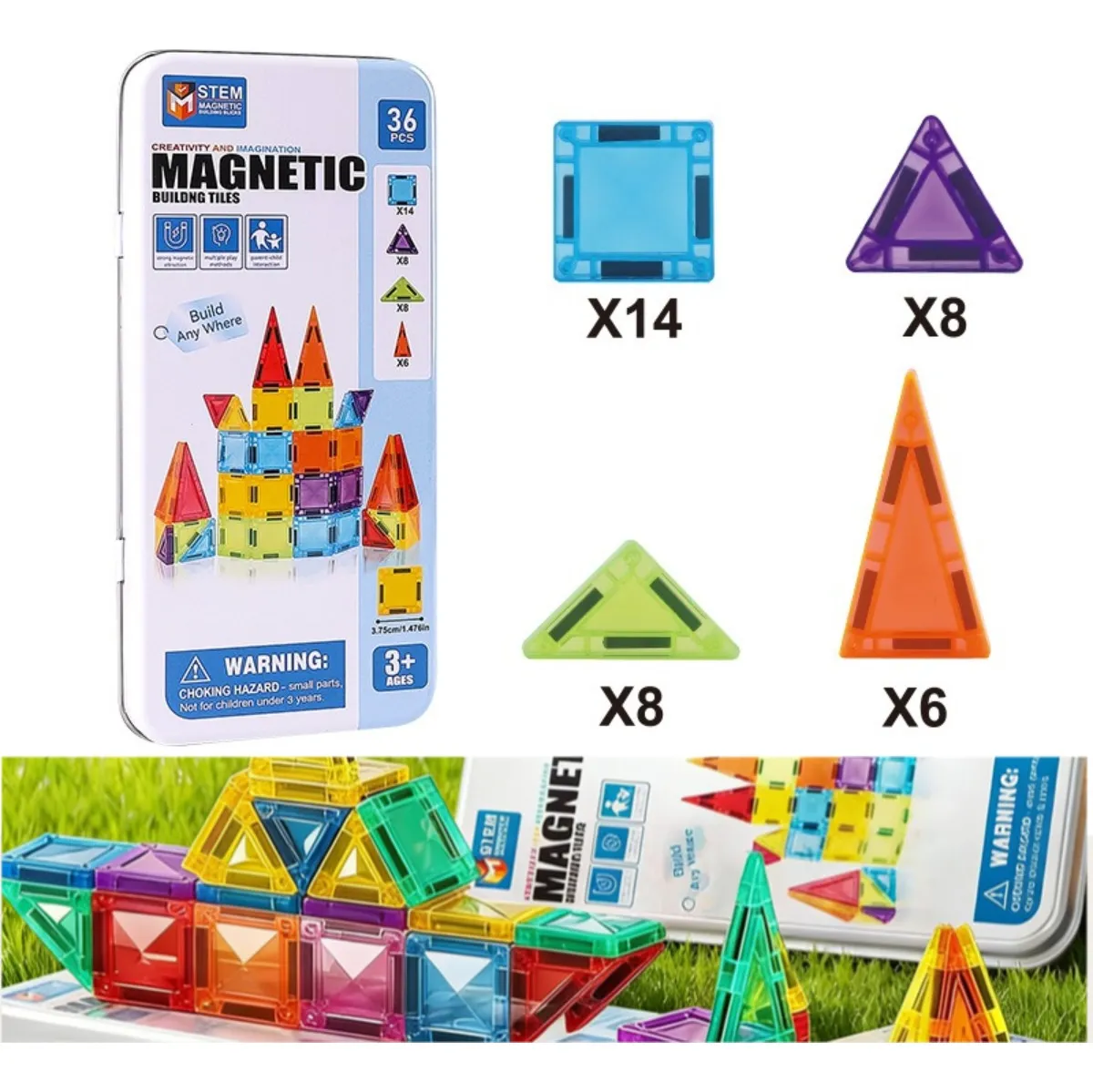Set magnético de construcción – 36 piezas - Imagen 3