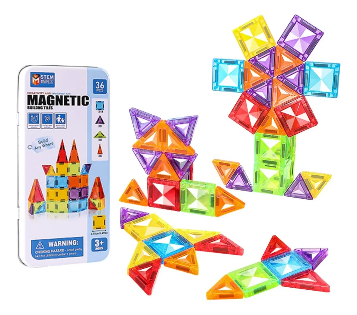 Set magnético de construcción – 36 piezas